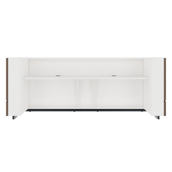 PHANTOM Empfangstheke | 2800 x 1100 mm, integrierte Kabeldurchlässe, einzigartiges Frontdesign, optional LED-Beleuchtung