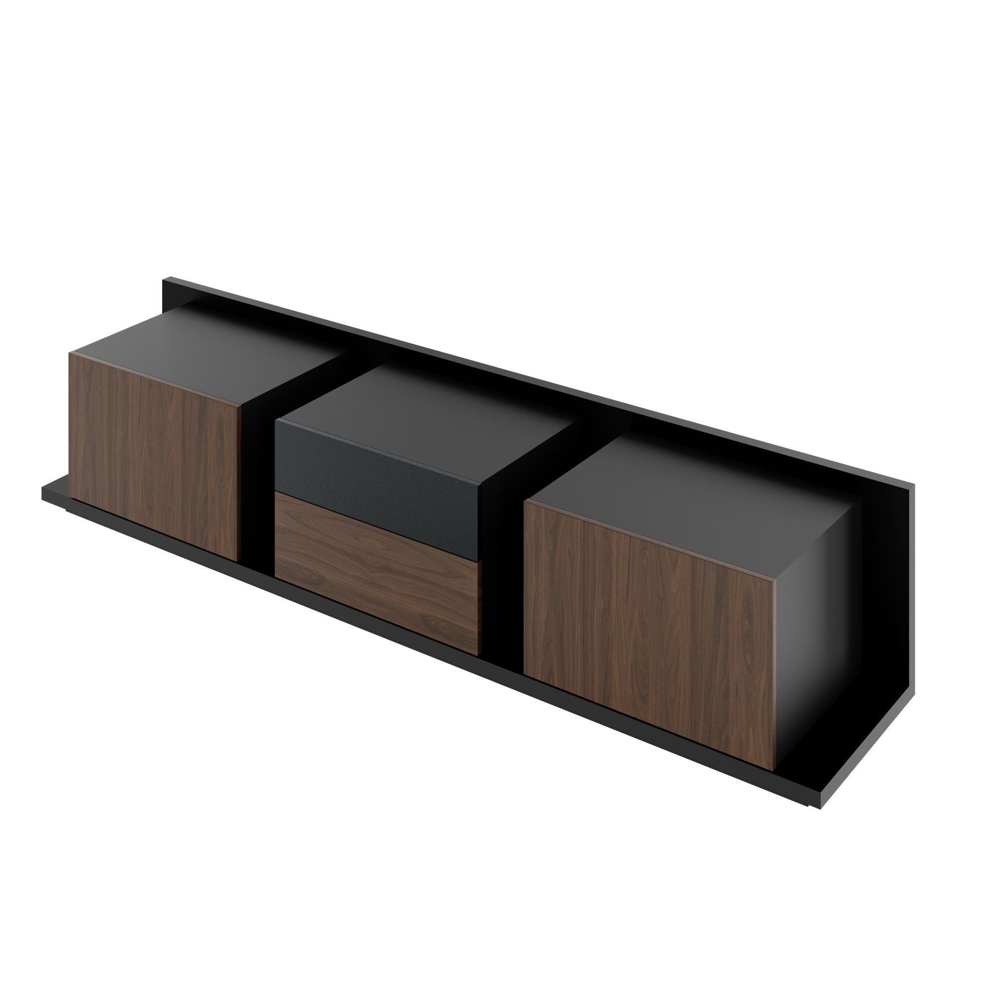 SORANO Lowboard | 2400 x 525 mm, Türen mit Push-to-Open - 7 Main Image