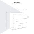 SORANO Highboard | 1610 x 1450 mm, Türen & Schubladen mit Push-to-Open