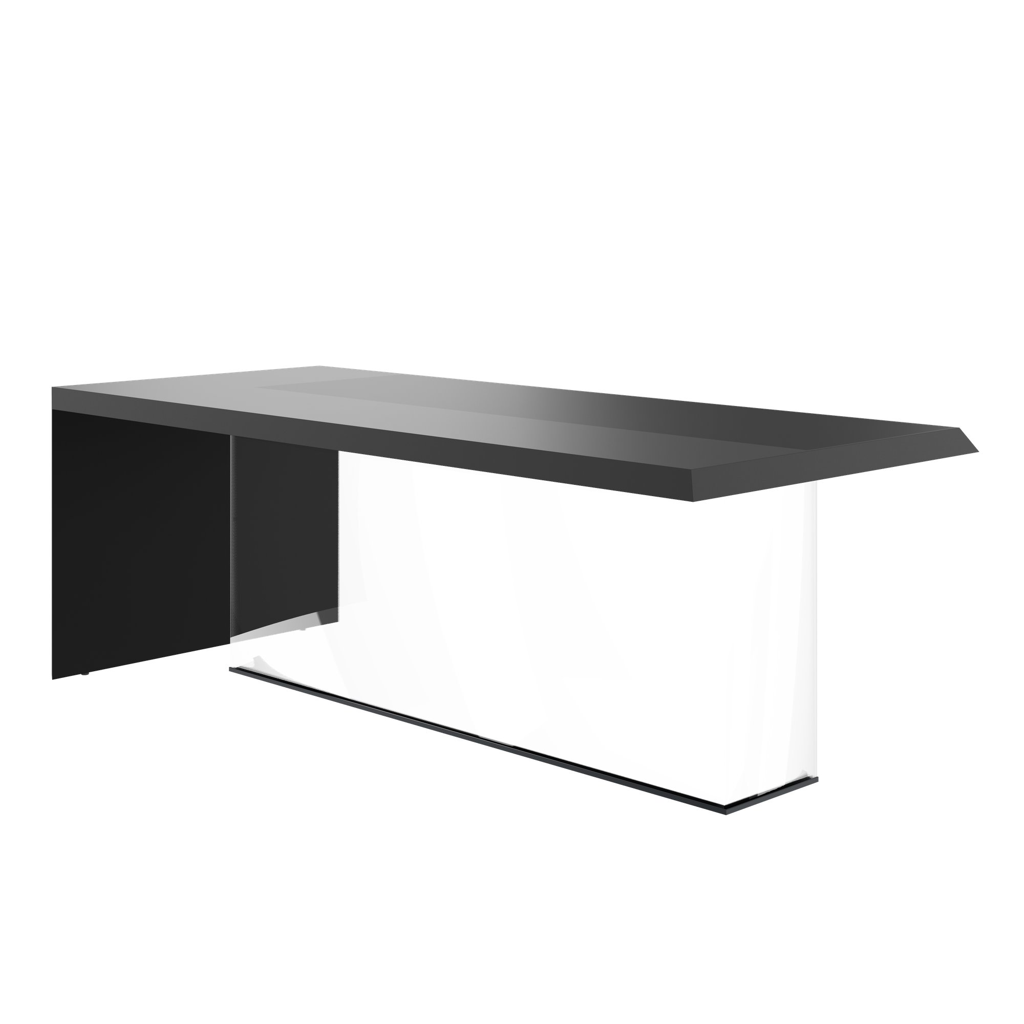 SORANO Chefschreibtisch | 2100 x 730 mm, Seitenwange mit Standfuß - 4 Main Image