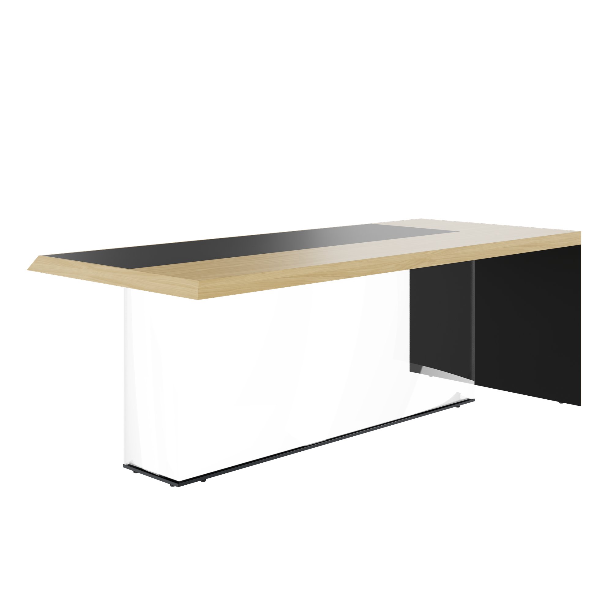 SORANO Chefschreibtisch | 2100 x 730 mm, Seitenwange mit Standfuß - 12 Main Image
