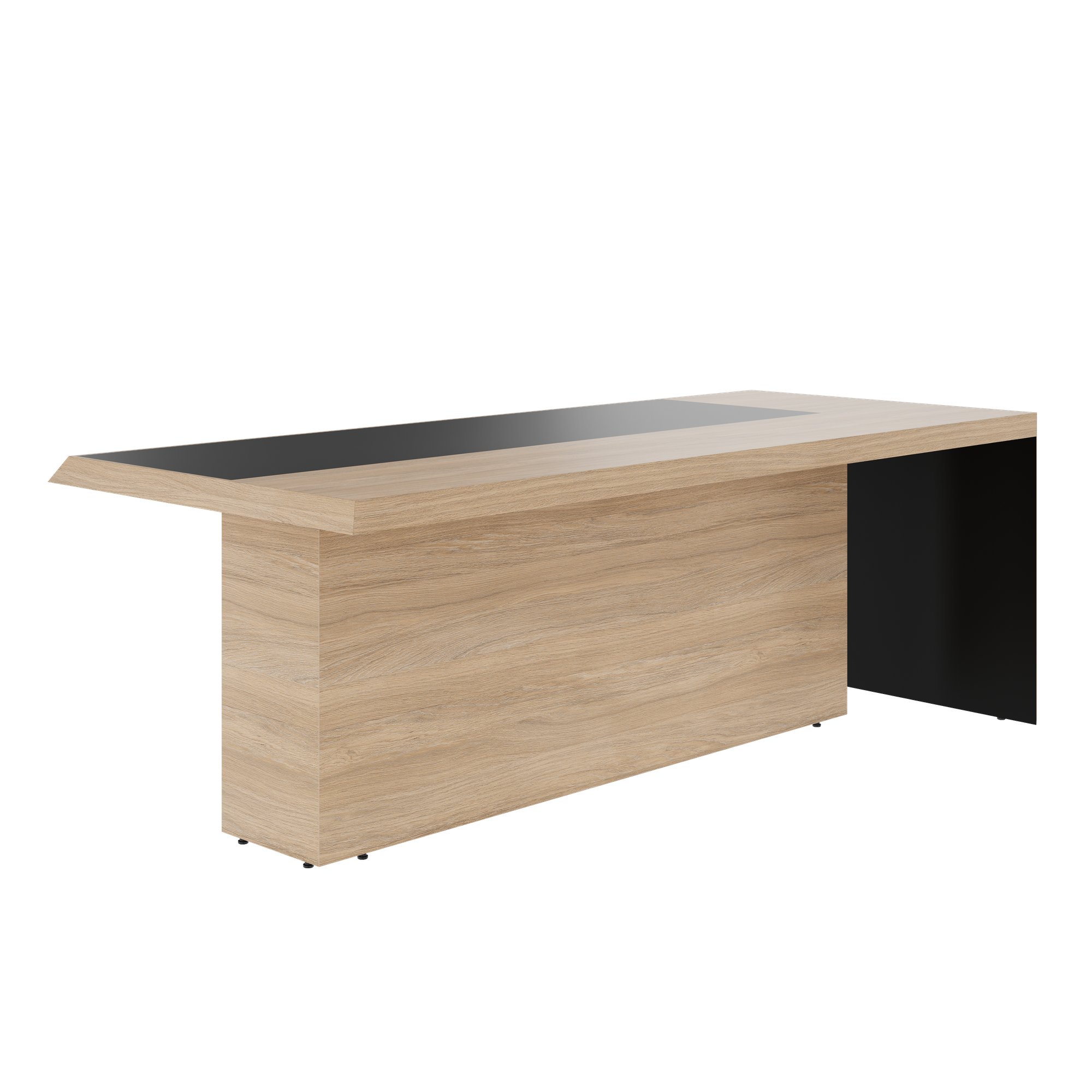SORANO Chefschreibtisch | 2100 x 730 mm, Seitenwange mit Standfuß - 13 Main Image