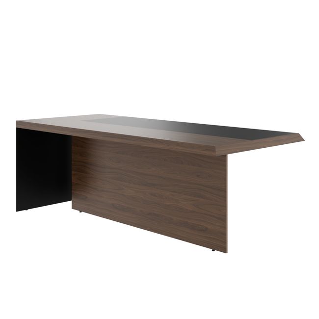 SORANO Chefschreibtisch | 2100 x 730 mm, Seitenwange mit Standfuß