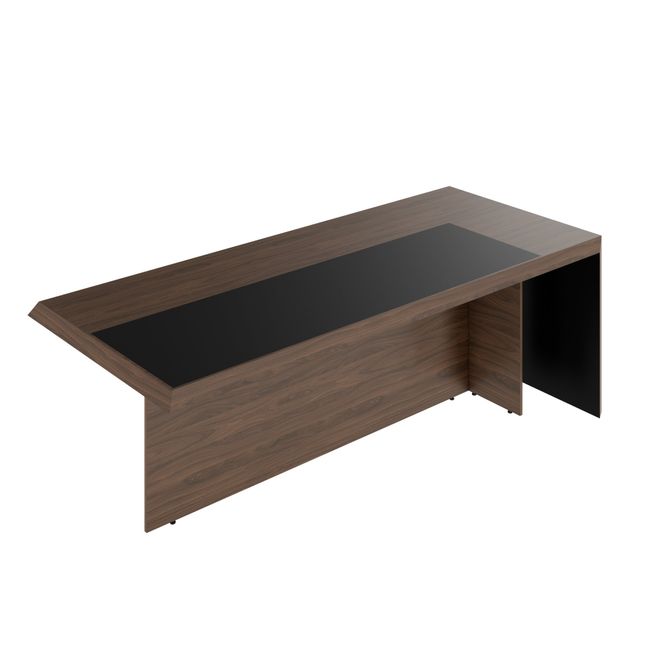 SORANO Chefschreibtisch | 2100 x 730 mm, Seitenwange mit Standfuß