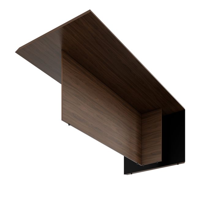 SORANO Chefschreibtisch | 2100 x 730 mm, Seitenwange mit Standfuß