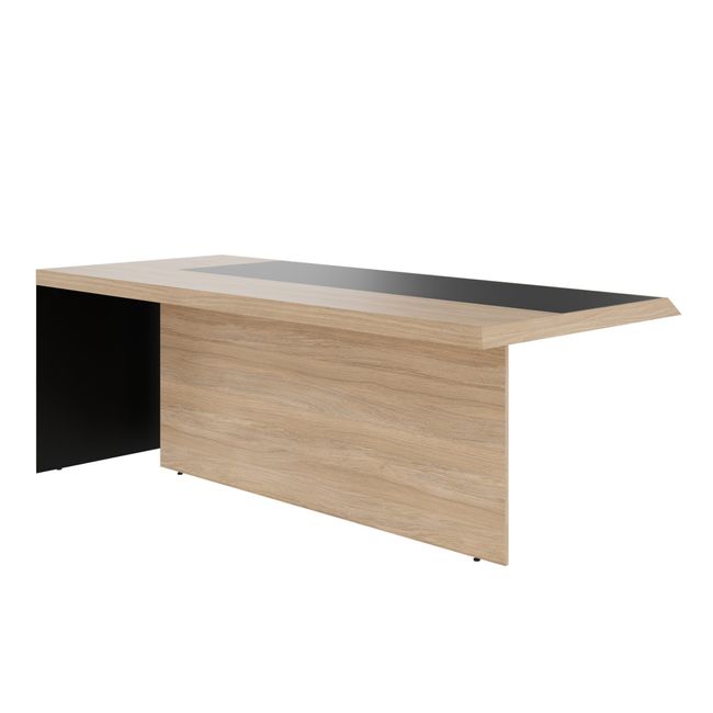 SORANO Chefschreibtisch | 2100 x 730 mm, Seitenwange mit Standfuß