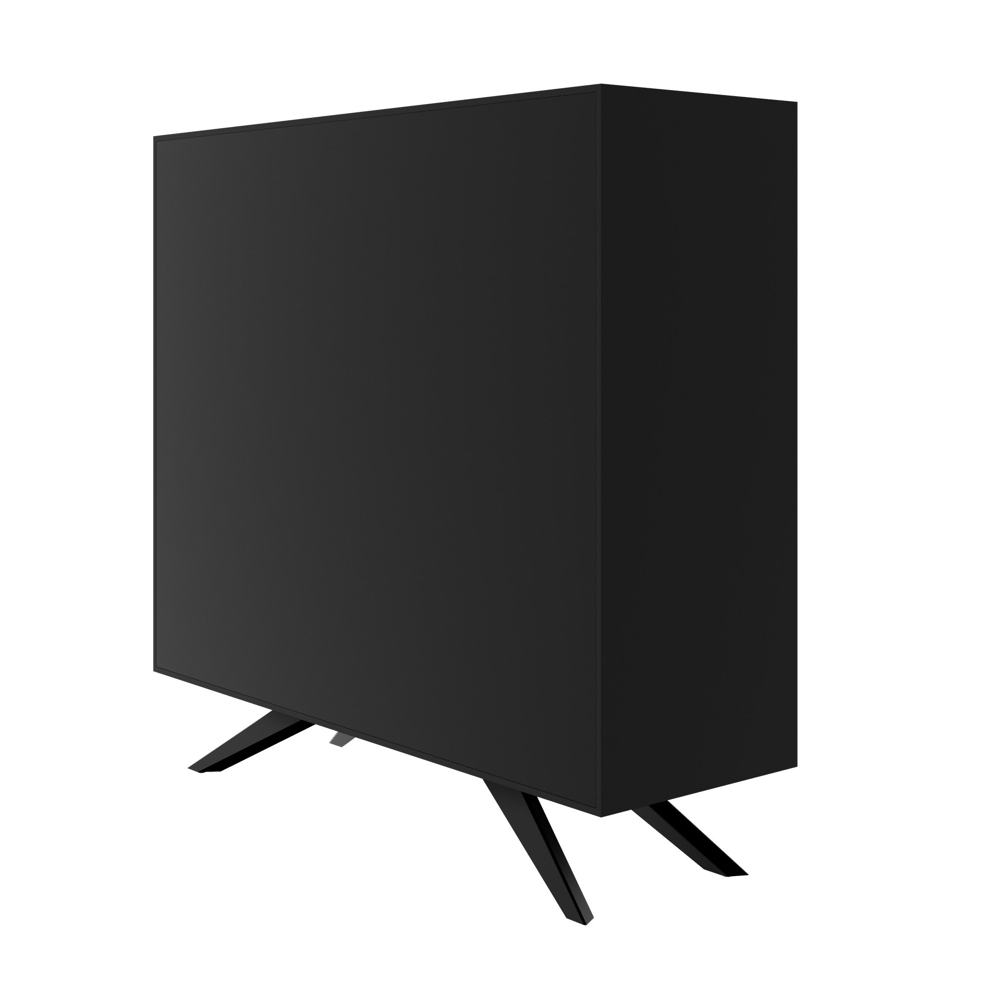 VYND Highboard | 1200 x 1155 mm, Quarzfront, Metallbeine, Türen mit Push-to-Open - 6 Main Image