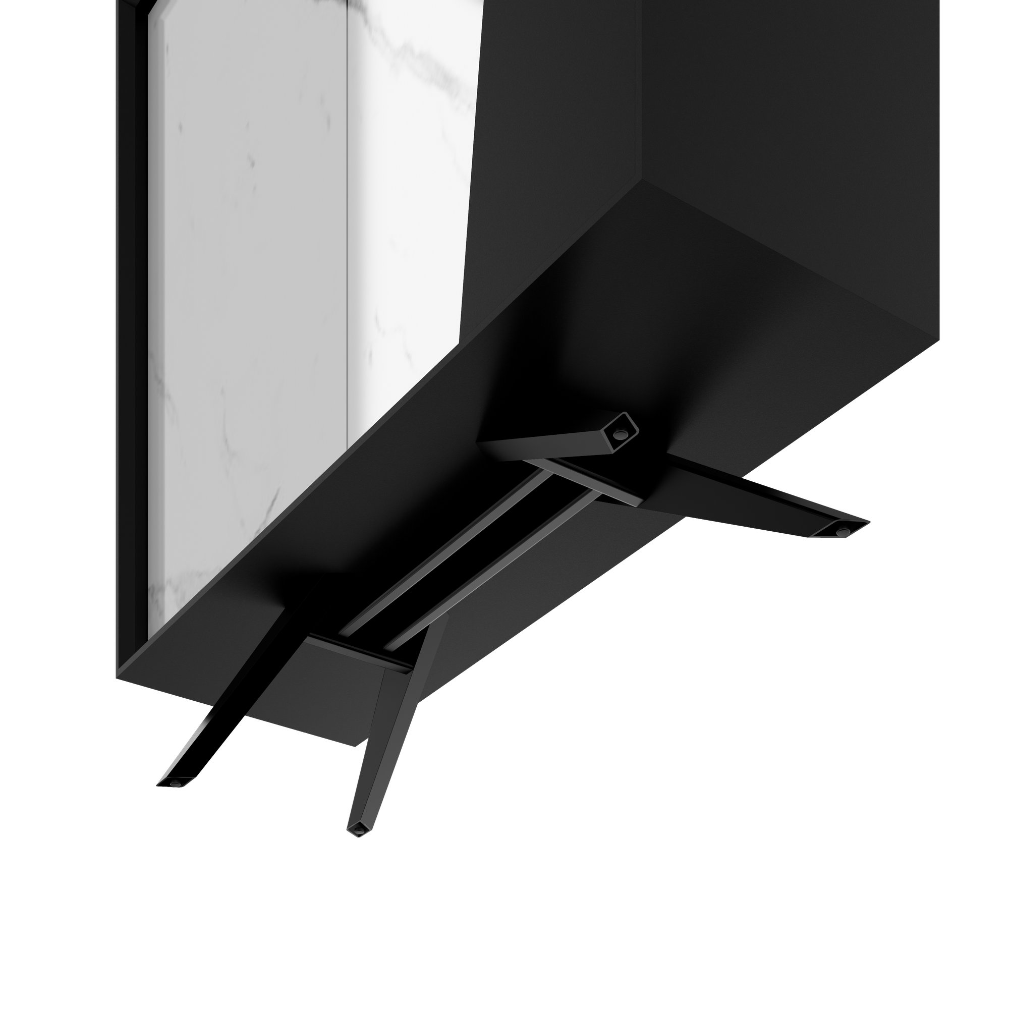 VYND Highboard | 1200 x 1155 mm, Quarzfront, Metallbeine, Türen mit Push-to-Open - 8 Main Image