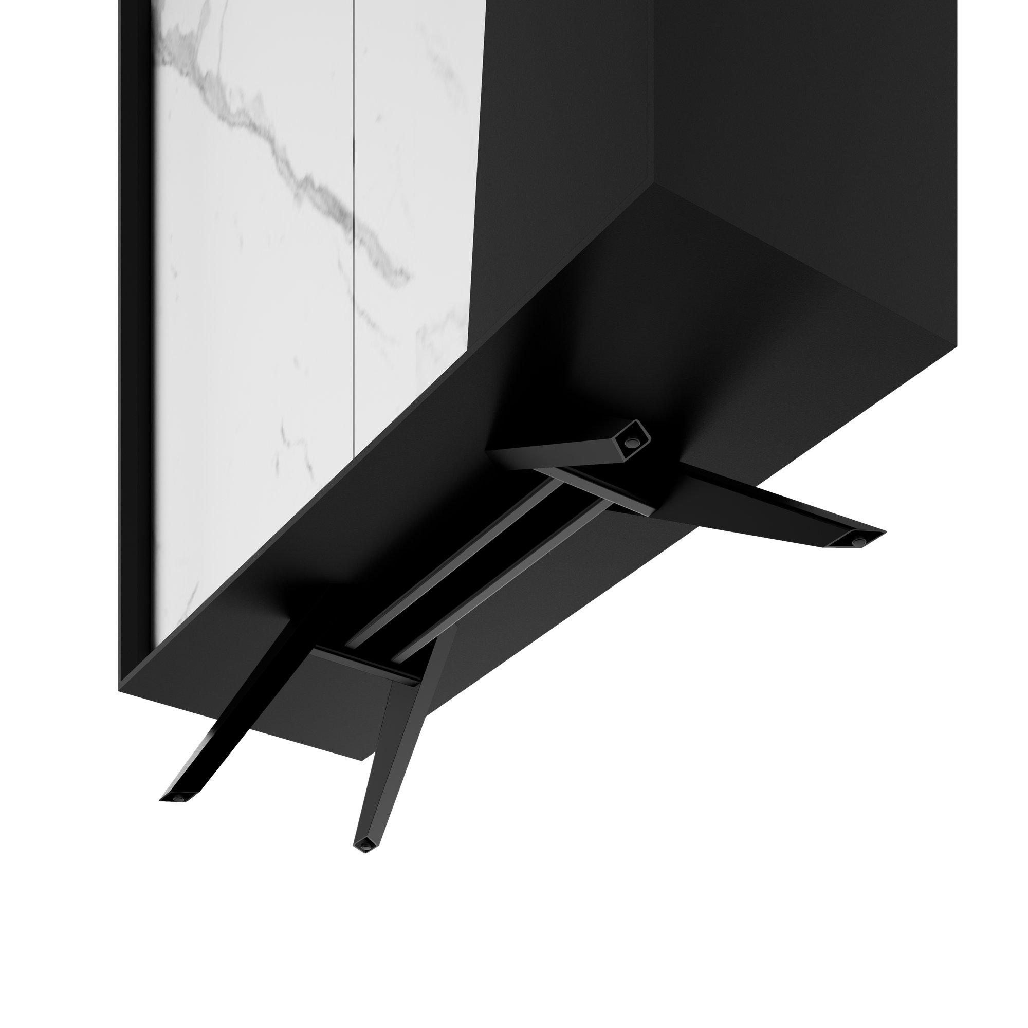 VYND Highboard | 1200 x 1470 mm, Quarzfront, Metallbeine, Türen mit Push-to-Open - 7 Main Image