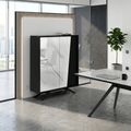 VYND Highboard | 1200 x 1470 mm, Quarzfront, Metallbeine, Türen mit Push-to-Open