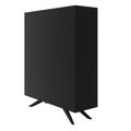 VYND Highboard | 1200 x 1470 mm, Quarzfront, Metallbeine, Türen mit Push-to-Open