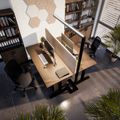 Lampe de bureau sur pied AURORA DUO | 1250 x 1960 mm, 12 244 lumens, Tunable White, éclairage HCL - 11 Thumbnail Image