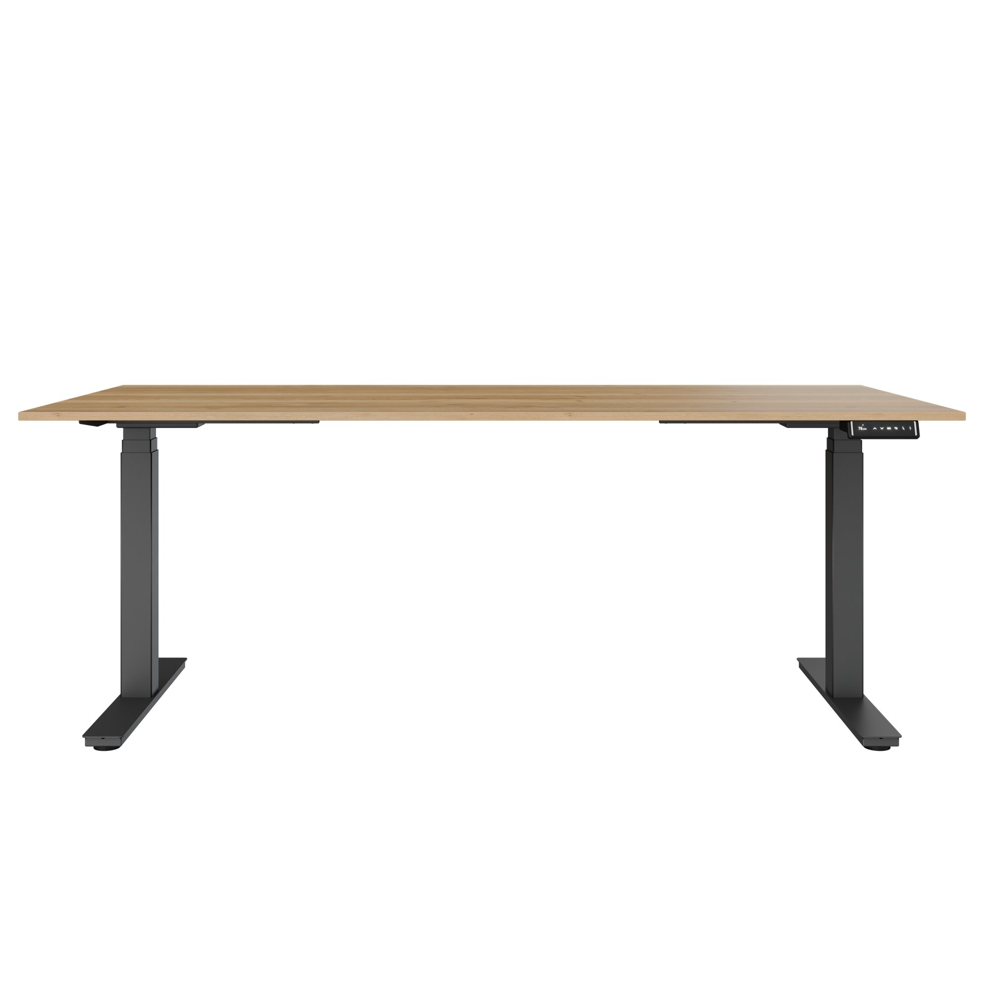 ART Executive Desk | 2000 x 900 mm, electrically height-adjustable, wild oak - 3 Main Image