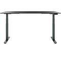 ART Chefschreibtisch | 2000 x 900 mm, elektrisch höhenverstellbar, Dunkelgrau