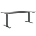 ART Chefschreibtisch | 2000 x 900 mm, elektrisch höhenverstellbar, Dunkelgrau