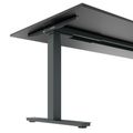 ART Chefschreibtisch | 2000 x 900 mm, elektrisch höhenverstellbar, Dunkelgrau