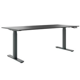 ART Chef-Schreibtisch | 2000 x 900 mm, elektrisch höhenverstellbar, Dunkelgrau