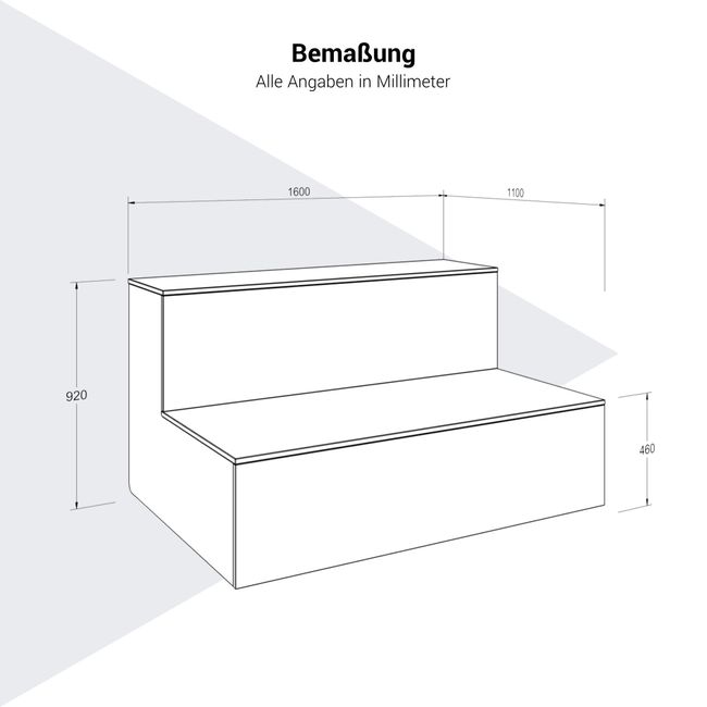 DUOVIA Sitzbank mit Regal | Sitzbank auf Rollen mit Stauraum, Eiche