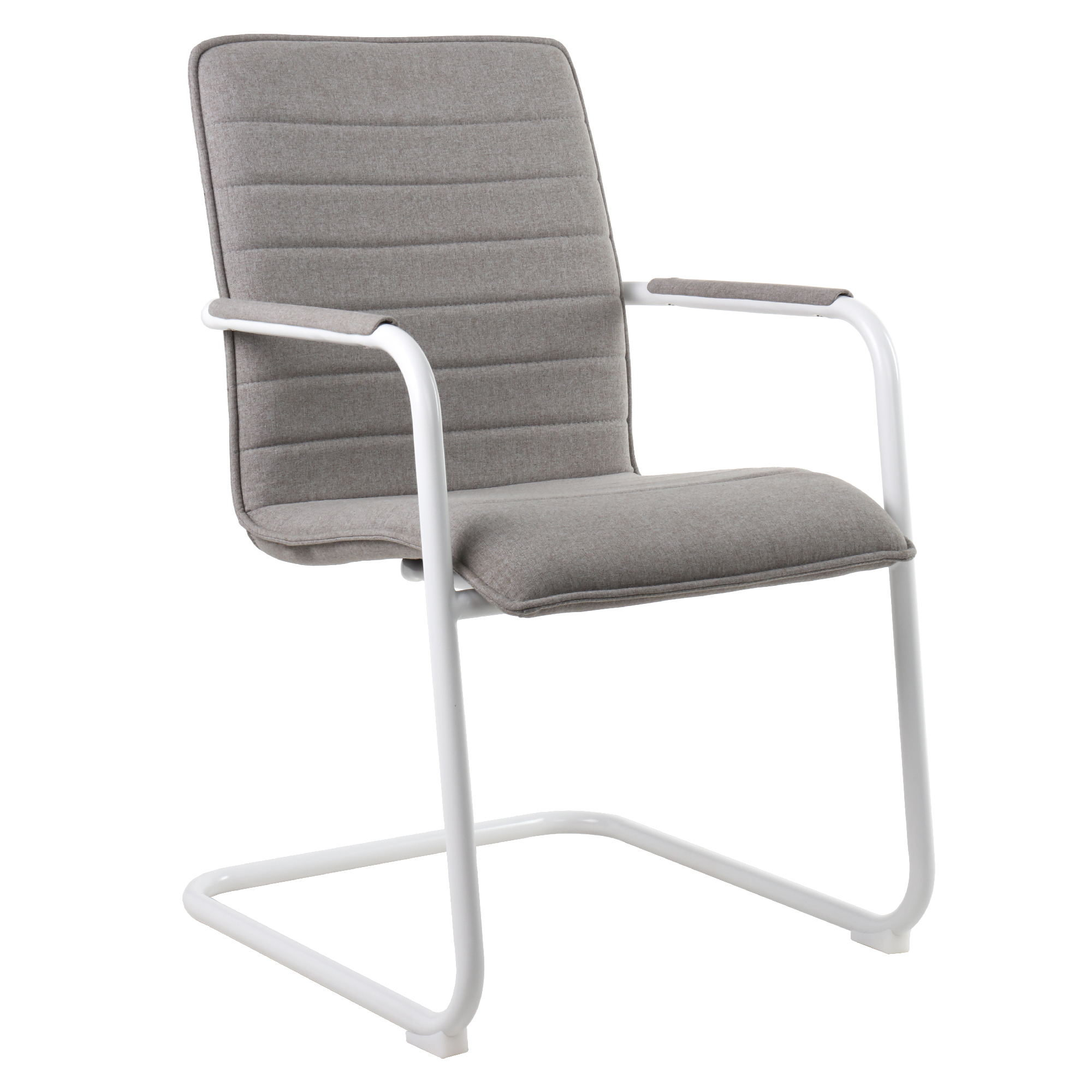 SILVIE Cantilever Chair | Fixed armrests, upholstered seat - 1 Main Image