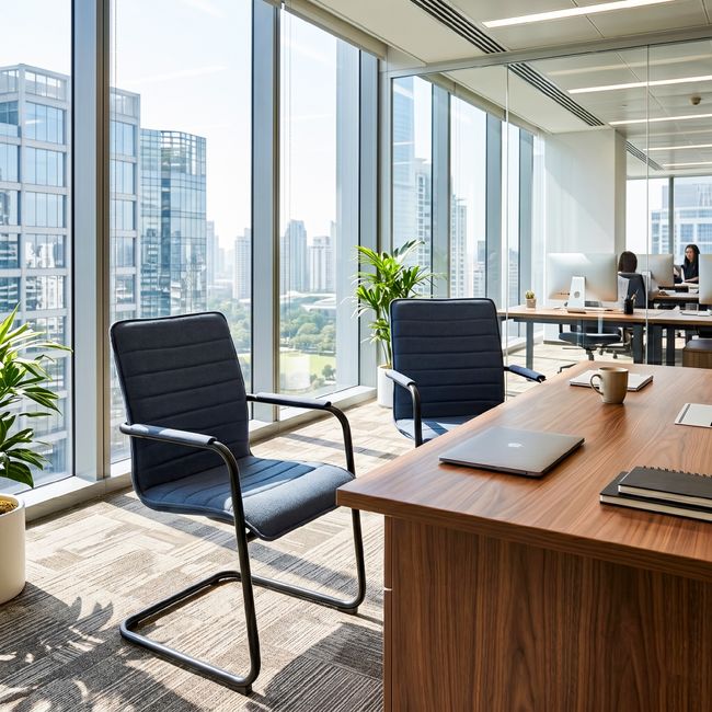 SILVIE Freischwinger | Feste Armlehnen, gepolsterte Sitzfläche