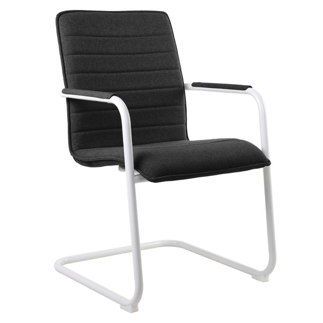 SILVIE Freischwinger | Feste Armlehnen, gepolsterte Sitzfläche