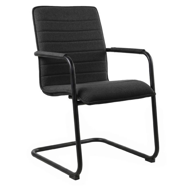 SILVIE Freischwinger | Feste Armlehnen, gepolsterte Sitzfläche