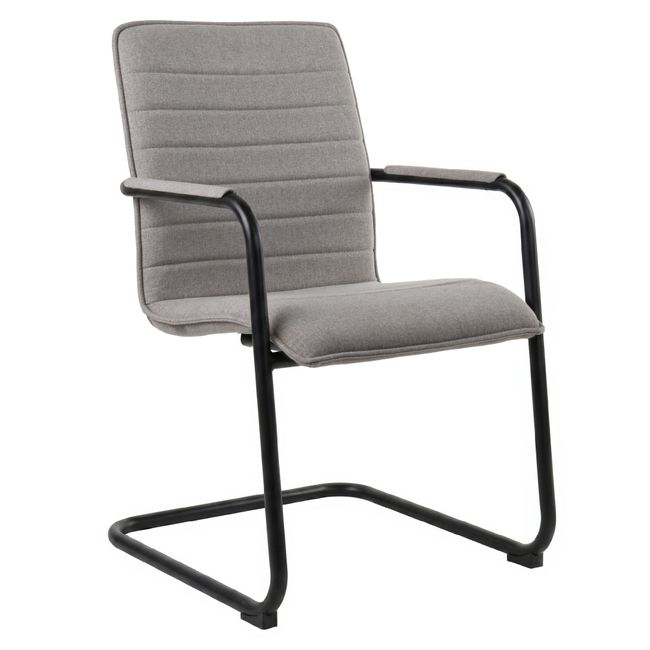 SILVIE Freischwinger | Feste Armlehnen, gepolsterte Sitzfläche