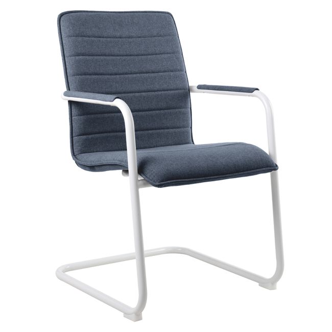 SILVIE Freischwinger | Feste Armlehnen, gepolsterte Sitzfläche