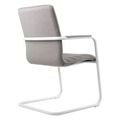 SILVIE Cantilever Chair | Fixed armrests, upholstered seat - 4 Thumbnail Image