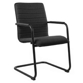 SILVIE Freischwinger | Feste Armlehnen, gepolsterte Sitzfläche