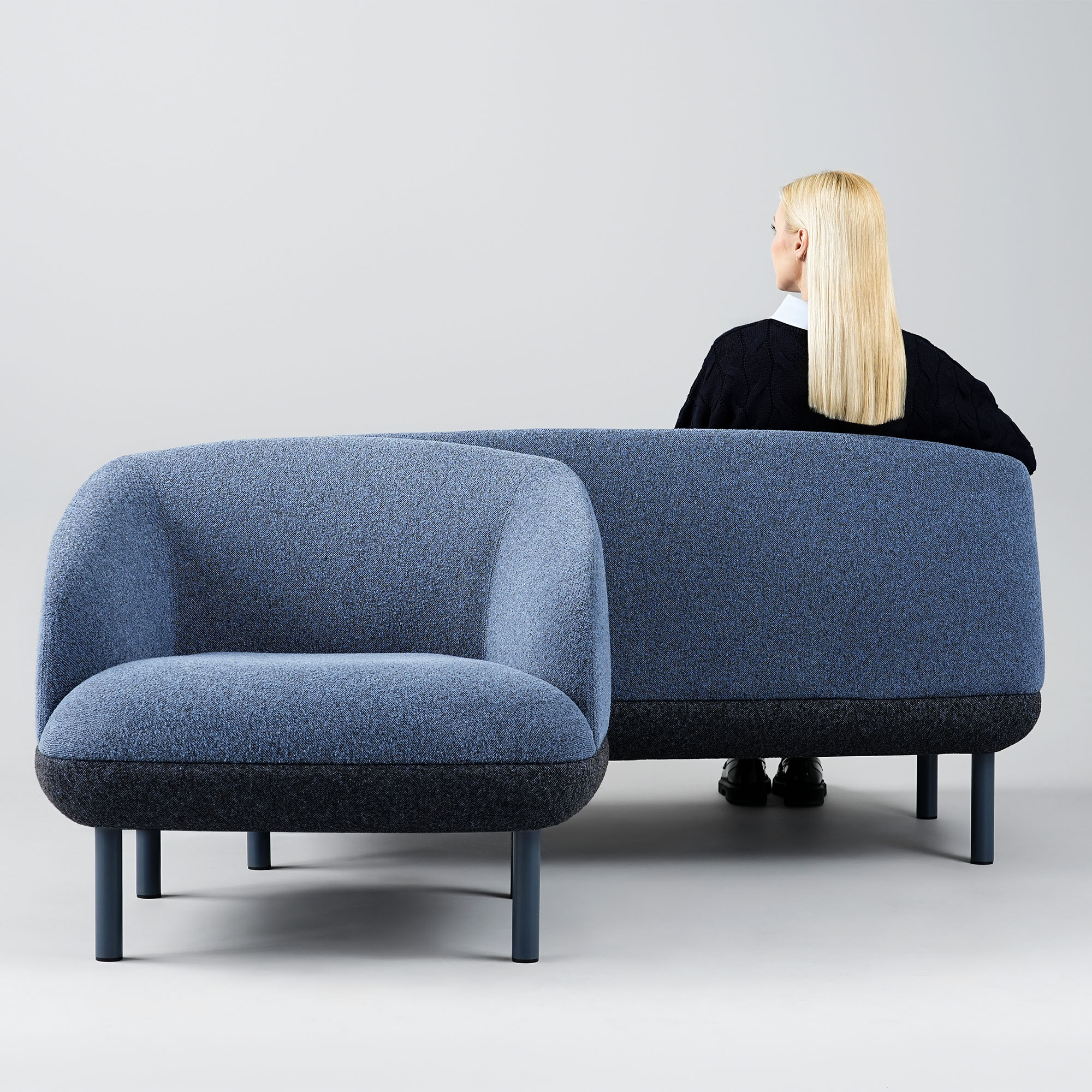 KOPA Lounge-Sessel | Metallbeine oder Echtholz-Gestell, über 100 Farben - 10 Main Image
