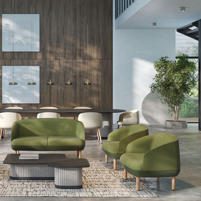 KOPA Lounge-Sessel | Metallbeine oder Echtholz-Gestell, über 100 Farben