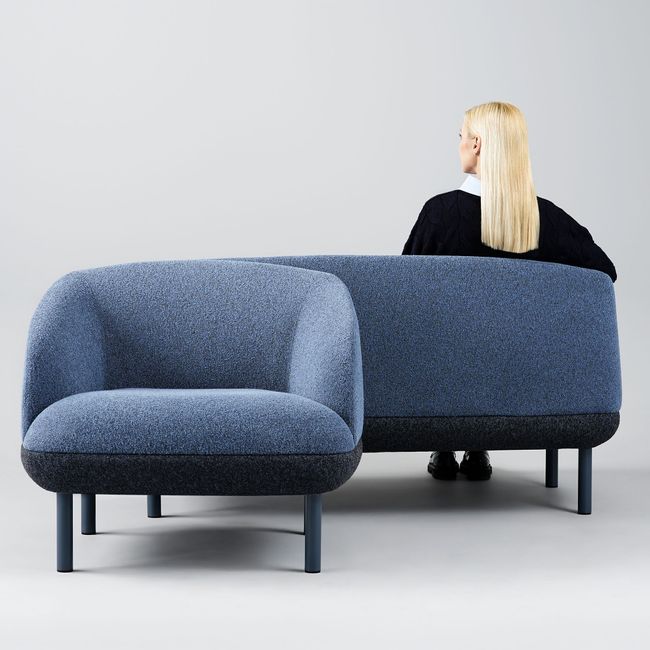 KOPA Lounge-Sessel | Metallbeine oder Echtholz-Gestell, über 100 Farben