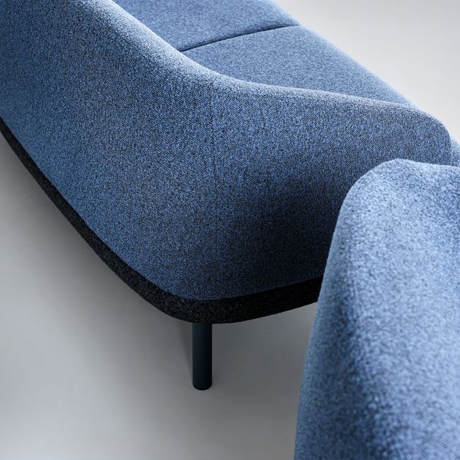 KOPA Lounge-Sessel | Metallbeine oder Echtholz-Gestell, über 100 Farben