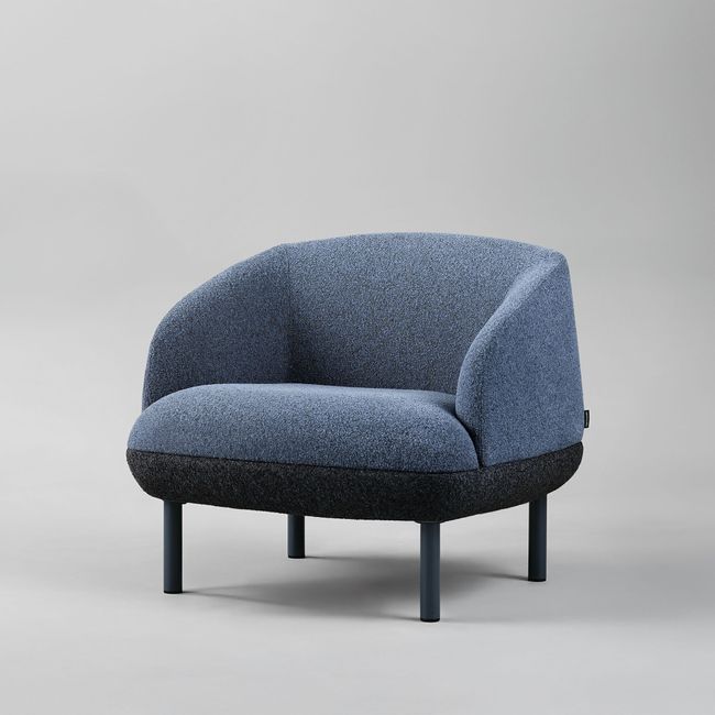 KOPA Lounge-Sessel | Metallbeine oder Echtholz-Gestell, über 100 Farben