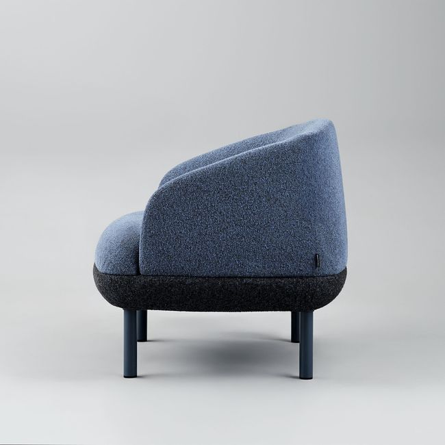 KOPA Lounge-Sessel | Metallbeine oder Echtholz-Gestell, über 100 Farben