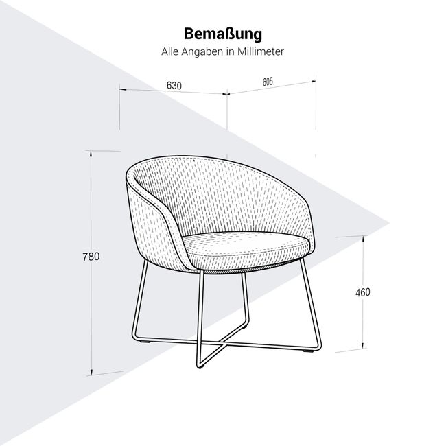 KOPA Konferenzstuhl | Metallgestell Sled, über 100 Farben