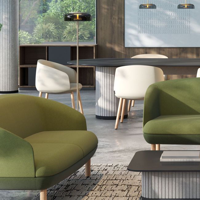 KOPA Konferenzstuhl | Echtholzgestell, über 100 Farben