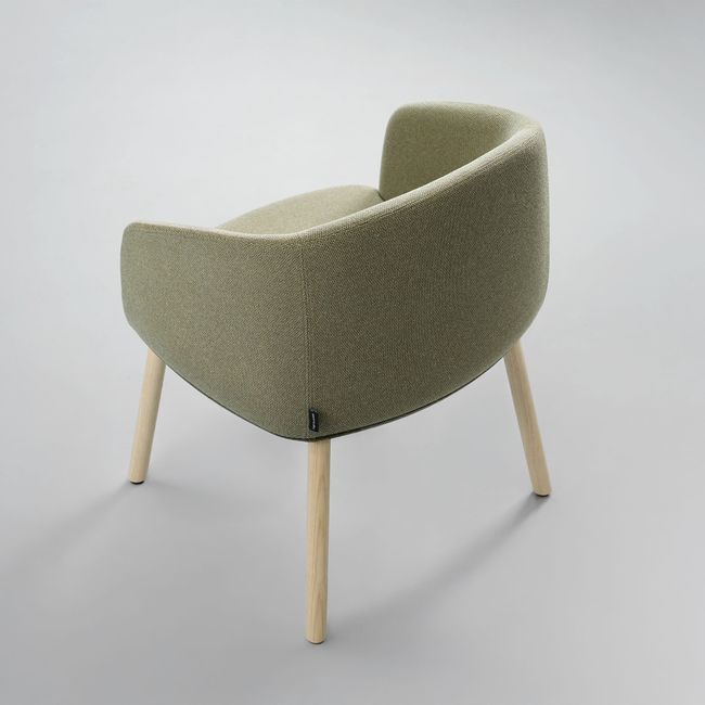 KOPA Konferenzstuhl | Echtholzgestell, über 100 Farben