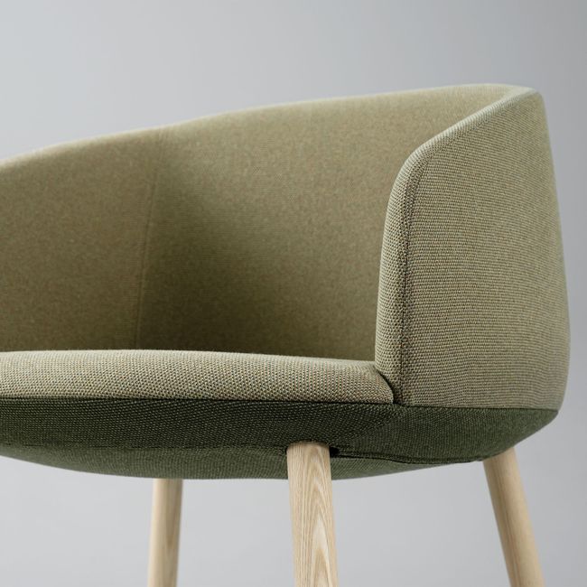 KOPA Konferenzstuhl | Echtholzgestell, über 100 Farben