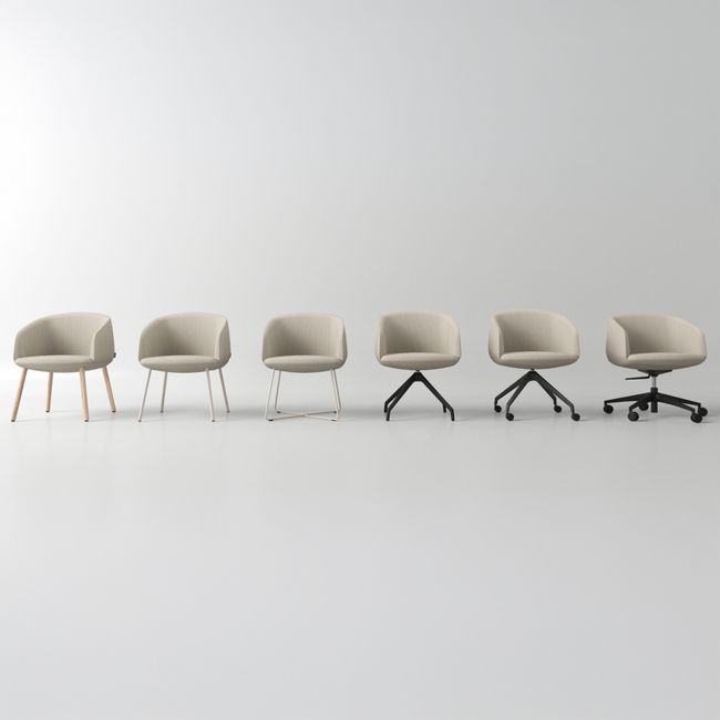 KOPA Konferenzstuhl | Echtholzgestell, über 100 Farben