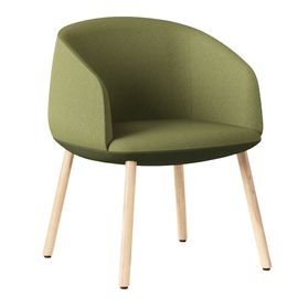 KOPA Konferenzstuhl | Echtholzgestell, über 100 Farben