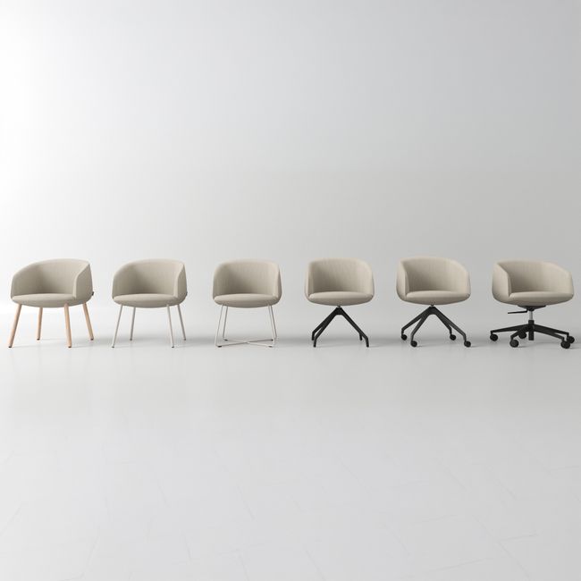 KOPA Konferenzstuhl | Pyramidengestell, über 100 Farben