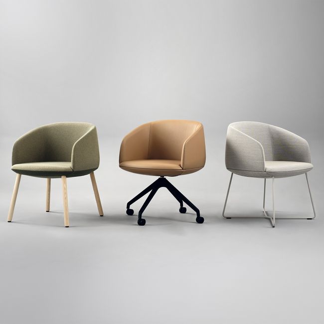 KOPA Konferenzstuhl | Pyramidengestell auf Rollen, über 100 Farben