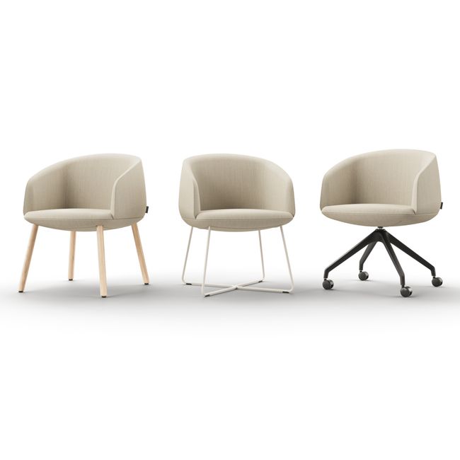 KOPA Konferenzstuhl | Pyramidengestell auf Rollen, über 100 Farben