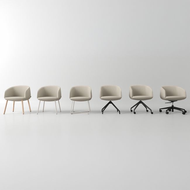 KOPA Konferenzstuhl | Pyramidengestell auf Rollen, über 100 Farben