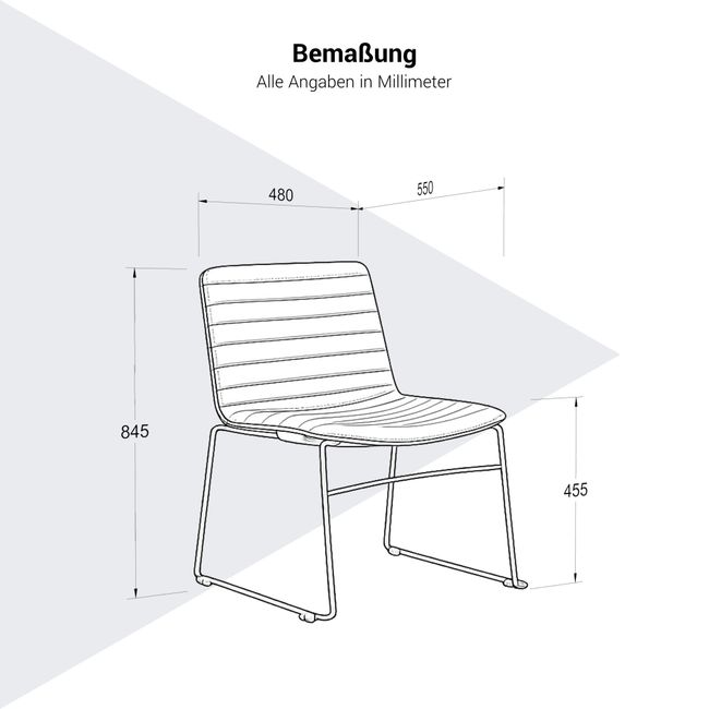 SILVIE Konferenzstuhl | Kufengestell, Schwarz