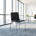 SILVIE Konferenzstuhl | Kufengestell, Schwarz