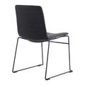 SILVIE Konferenzstuhl | Kufengestell, Schwarz