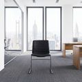 SILVIE Konferenzstuhl | Kufengestell, Schwarz